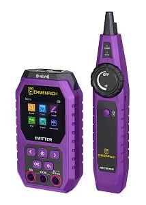 a fényképen:  Ermenrich Ping SM75 kábeltesztelő multiméterrel