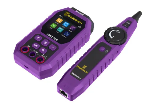 a fényképen:  Ermenrich Ping SM75 kábeltesztelő multiméterrel, kép 4