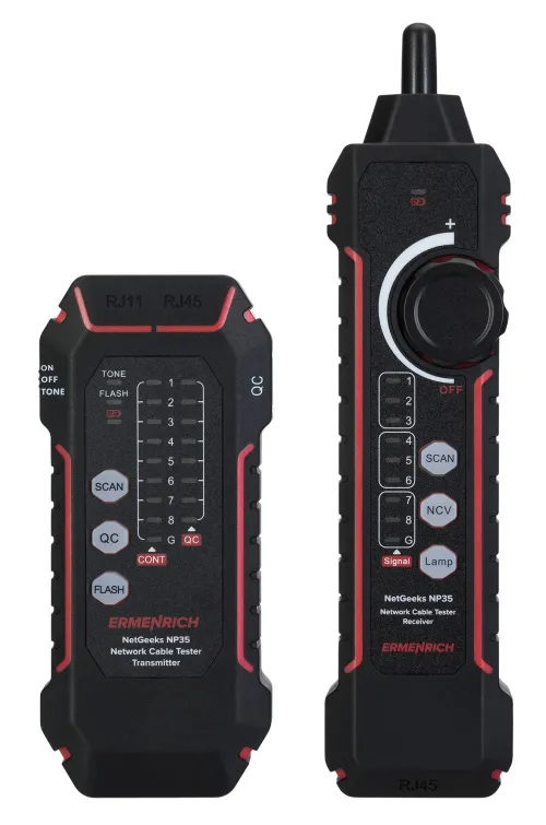 a fotón:  Ermenrich NetGeeks NP35 hálózati kábeltesztelő, kép 3