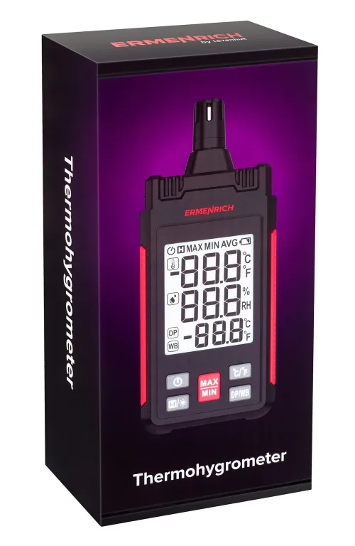a fotón:  Ermenrich Wett TU20 hőmérséklet- és páratartalom-mérő, kép 9