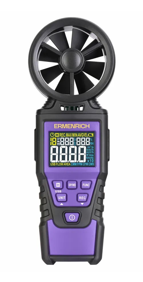 a fotón:  Ermenrich Seek DN30 digitális anemométer, kép 3