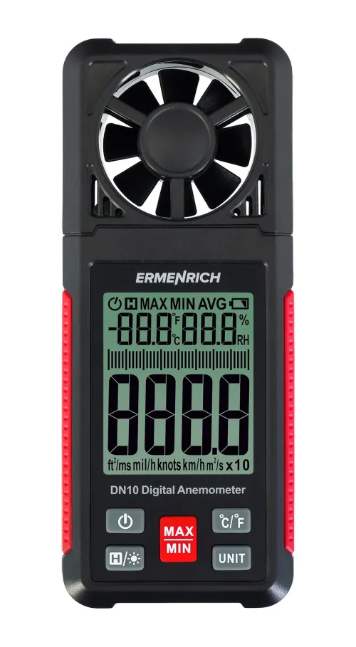 a képen:  Ermenrich Seek DN10 digitális anemométer, kép 3