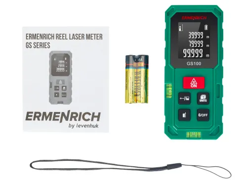 a fényképen:  Ermenrich Reel PLUS GS100 lézeres mérő, kép 2