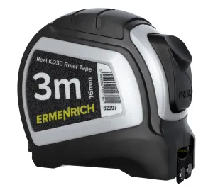 a fényképen:  Ermenrich Reel KD30 mérőszalag