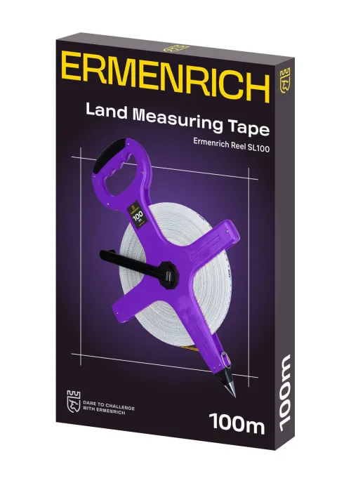 a fényképen:  Ermenrich Reel SL100 földmérő mérőszalag, kép 2