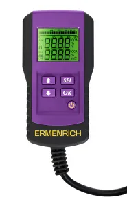 a fényképen:  Ermenrich Zing AL45 akkumulátor-tesztelő