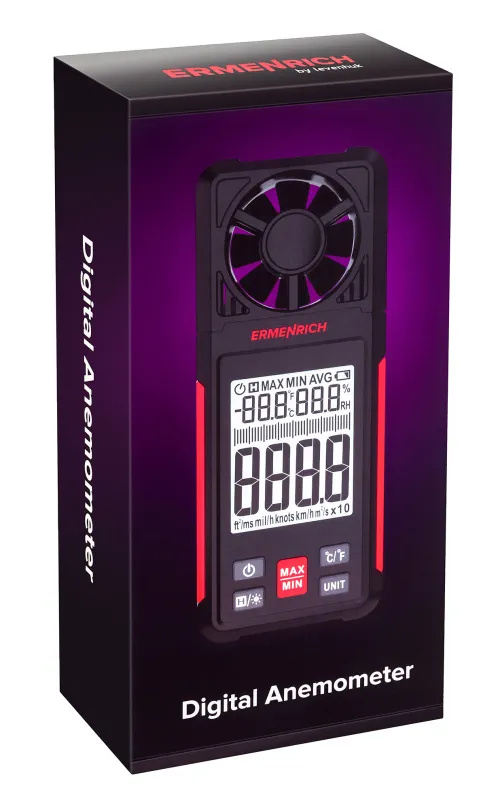 a képen:  Ermenrich Seek DN10 digitális anemométer, kép 7