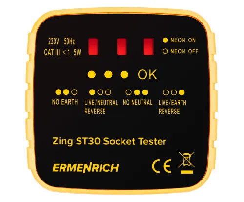 a fényképen:  Ermenrich Zing ST30 aljzat-tesztelő, kép 2